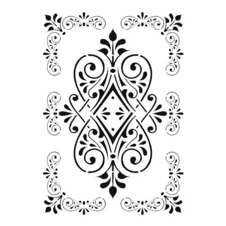 Stencil με κεντρικό σχέδιο 25x35cm 