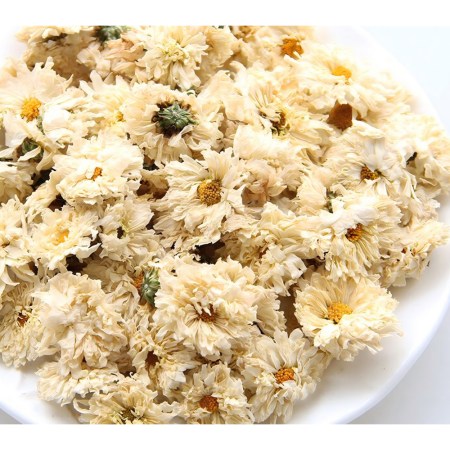 Συσκευασία με αποξηραμένο λουλούδι χρυσάνθεμο σε απόχρωση ivory, 30 γραμμαρίων, ιδανικό για χειροτεχνίες.