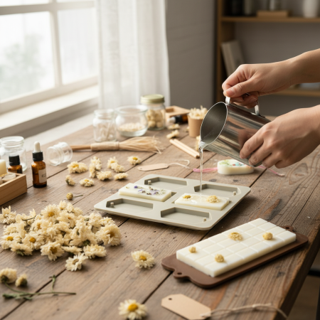 Συσκευασία με αποξηραμένο λουλούδι χρυσάνθεμο σε απόχρωση ivory, 30 γραμμαρίων, ιδανικό για χειροτεχνίες.