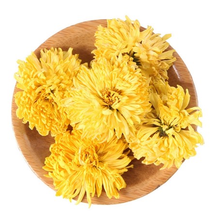 Συσκευασία με αποξηραμένο λουλούδι χρυσάνθεμο σε απόχρωση κίτρινη, 30 γραμμαρίων, ιδανικό για χειροτεχνίες.