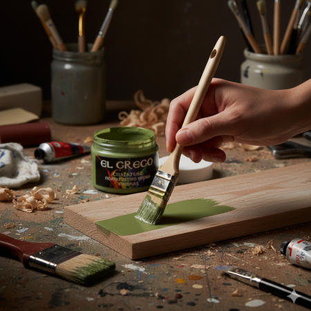 Μπουκάλι με πολυχρηστικό χρώμα κιμωλίας Chalk Fuse σε απόχρωση army green, 110ml.