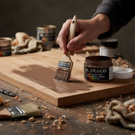 El Greco Chalk Fuse Πολυχρηστικό Χρώμα Κιμωλίας Brown Van Dycke 110ml