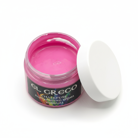 Μπουκάλι 110ml από ροζ πολυχρηστικό χρώμα κιμωλίας Chalk Fuse με μαύρη ετικέτα