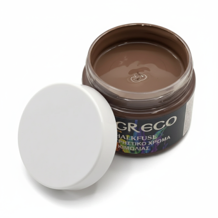 Δοχείο Chalk Fuse πολυχρηστικού χρώματος κιμωλίας Umber Burnt 110ml El Greco με ματ υφή.