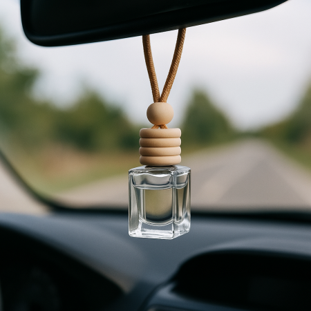 Φιάλη Αρωματικού Αυτοκινήτου 15ml με Ξύλινο Πώμα & Κορδόνι | Xeirokamoto