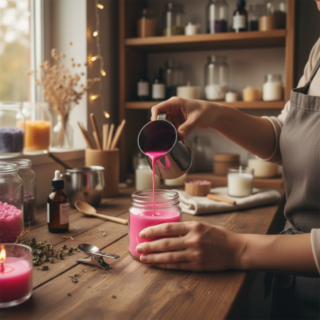 Χρώμα κεριών Φθορίζον Φούξια 35ml