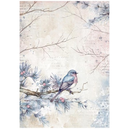 Ριζόχαρτο Create Happiness Dewdrops Bird A4 Stamperia
