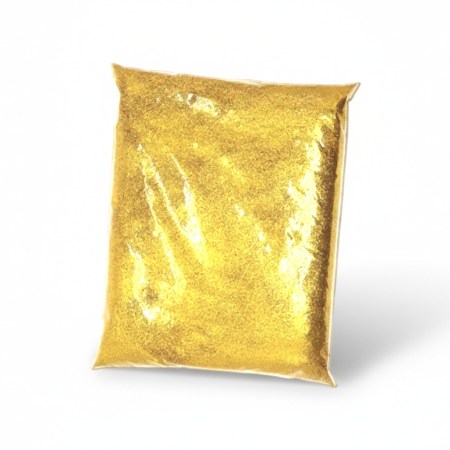 Μεγάλη συσκευασία 1kg Χρυσό Ανοικτό glitter για χειροτεχνίες και διακόσμηση.
