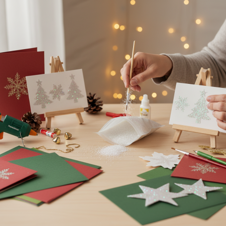 Μεγάλη συσκευασία 1kg Λευκή Ιριδίζον glitter για χειροτεχνίες και διακόσμηση.