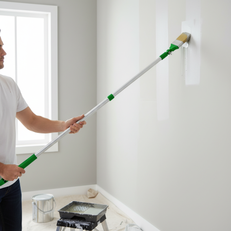 Πινέλο βαφής με αρθρωτή μπλε λαβή και κοντάρι 60mm