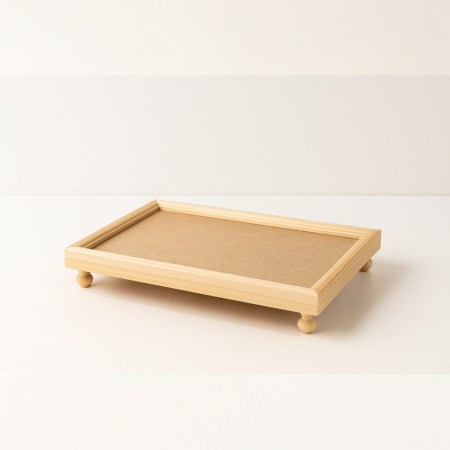 Ξύλινος Δίσκος Καδράκι 36x25.5cm για Decoupage & Κατασκευές