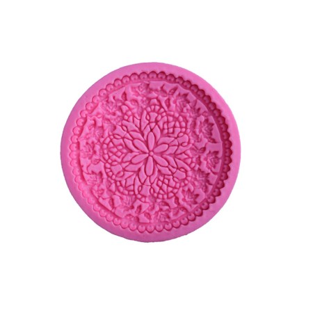 Καλούπι σιλικόνης μπισκότο με περίτεχνα σχέδια για σκόνη πορσελάνης, πηλό, ρητίνη και Wax Melts.