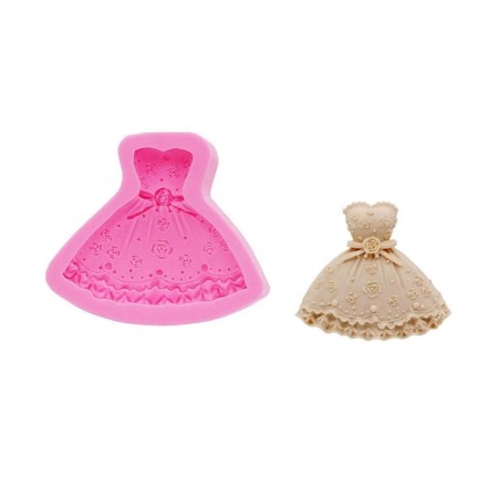 Καλούπι σιλικόνης Φορεματάκι 8.1x7x1.8cm