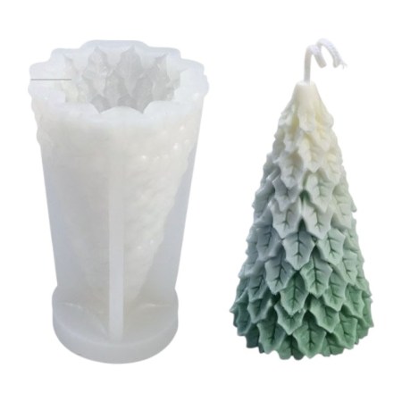 Καλούπι σιλικόνης χριστουγεννιάτικο δεντράκι 10.8x6cm για πηλό, σκόνη πορσελάνης, ρητίνη, σαπούνι και Wax Melts.