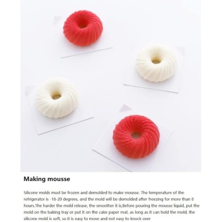 Καλούπι σιλικόνης donuts (ντόνατς) 29.7x17.25x2.8cm για πηλό, σκόνη πορσελάνης, ρητίνη, σαπούνι και Wax Melts.