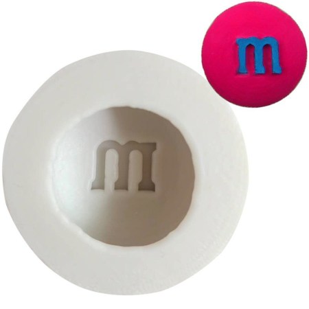Καλούπι σιλικόνης M&Ms 3.4x1.8cm για πηλό, σκόνη πορσελάνης, ρητίνη, σαπούνι και Wax Melts.