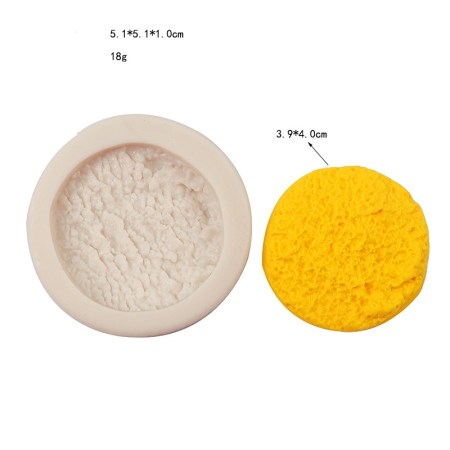 Καλούπι σιλικόνης μπισκότο 5.1x5.1cm για πηλό, σκόνη πορσελάνης, ρητίνη, σαπούνι και Wax Melts.