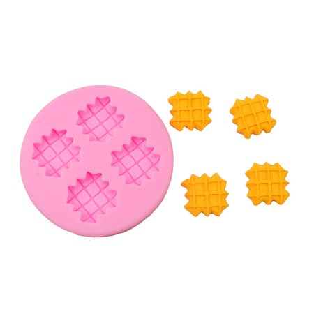 Καλούπι Σιλικόνης | Βαφλάκια Waffles - 6.5x6.5cm