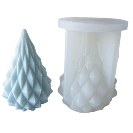 Καλούπι σιλικόνης χριστουγεννιάτικο δεντράκι 9.5x7cm για πηλό, σκόνη πορσελάνης, ρητίνη, σαπούνι και Wax Melts.