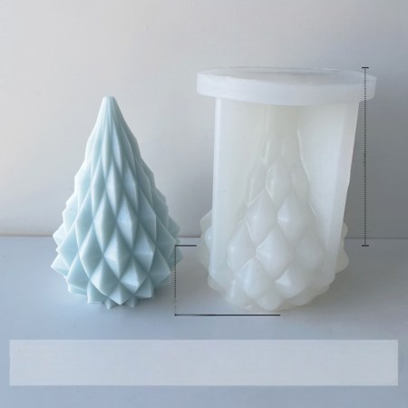 Καλούπι σιλικόνης χριστουγεννιάτικο δεντράκι 9.5x7cm για πηλό, σκόνη πορσελάνης, ρητίνη, σαπούνι και Wax Melts.