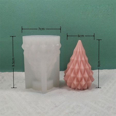 Καλούπι σιλικόνης χριστουγεννιάτικο δεντράκι 9.5x7cm για πηλό, σκόνη πορσελάνης, ρητίνη, σαπούνι και Wax Melts.