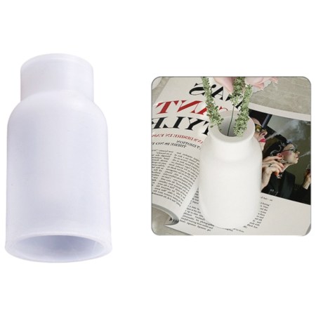 Καλούπι σιλικόνης βάζο ανθοδοχείο 9.8x5.5cm για πηλό, σκόνη πορσελάνης, ρητίνη και Wax Melts.