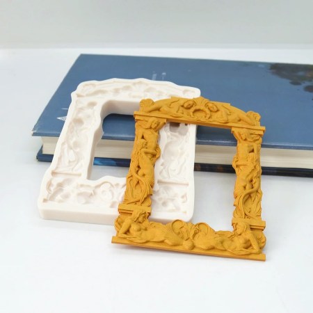 Καλούπι σιλικόνης baroque πόρτα 12.9x9cm για πηλό, ρητίνη, σκόνη πορσελάνης 