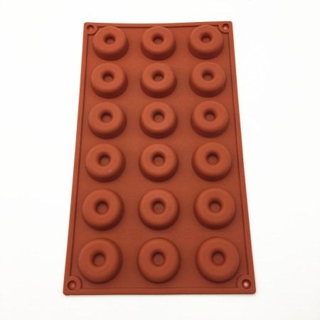 Καλούπι σιλικόνης donuts (ντόνατς) 21x17.1x1.3cm για πηλό, σκόνη πορσελάνης, ρητίνη, σαπούνι και Wax Melts.