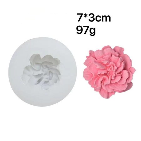 Καλούπι σιλικόνης γαρύφαλλο 7x3cm για πηλό, σκόνη πορσελάνης, ρητίνη, σαπούνι και Wax Melts.