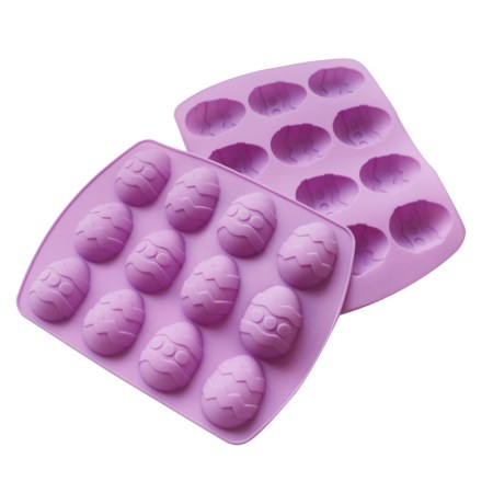 Καλούπι σιλικόνης για πασχαλινά αυγά για πηλό, σκόνη πορσελάνης, ρητίνη, σαπούνι και Wax Melts.