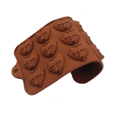 Καλούπι σιλικόνης καρδιές 21x11.2x1.2cm για πηλό, σκόνη πορσελάνης, ρητίνη, σαπούνι και Wax Melts.