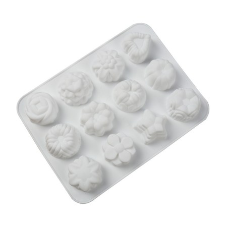 Καλούπι σιλικόνης κεκάκια (muffins) 21x16.5x2.5cm για πηλό, σκόνη πορσελάνης, ρητίνη, σαπούνι και Wax Melts.