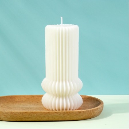 Καλούπι σιλικόνης κερί με ραβδώσεις 13.7x7.8cm για πηλό, σκόνη πορσελάνης, ρητίνη και Wax Melts.