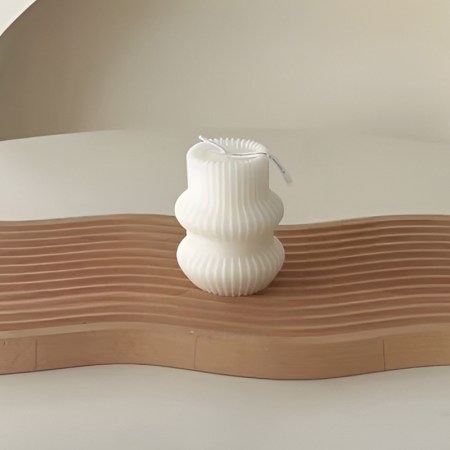 Καλούπι Σιλικόνης | Κερί με Ραβδώσεις - 7x6.8x8.2cm