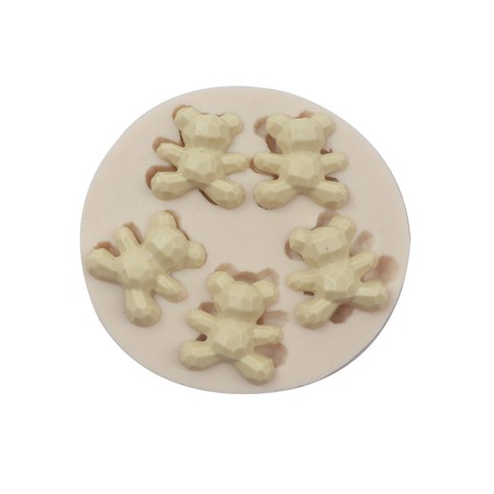 Καλούπι σιλικόνης μικρά αρκουδάκια για πηλό, σκόνη πορσελάνης, ρητίνη, σαπούνι και Wax Melts.