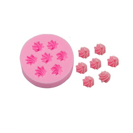 Καλούπι σιλικόνης μικρογραφίες κορνέ ζαχαροπλαστικής για πηλό, σκόνη πορσελάνης, ρητίνη, σαπούνι και Wax Melts.