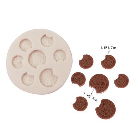 Καλούπι σιλικόνης μικρογραφίες μπισκότων για πηλό, σκόνη πορσελάνης, ρητίνη, σαπούνι και Wax Melts.