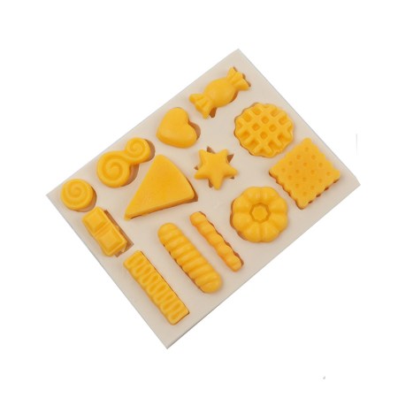 Καλούπι σιλικόνης μικρογραφίες ζαχαροπλαστικής για πηλό, σκόνη πορσελάνης, ρητίνη, σαπούνι και Wax Melts.