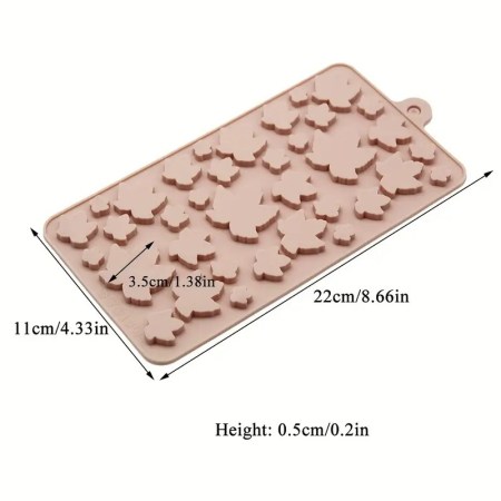 Καλούπι σιλικόνης πλατανόφυλλα 20.8x11.2x0.6cm για πηλό, σκόνη πορσελάνης, ρητίνη και Wax Melts.