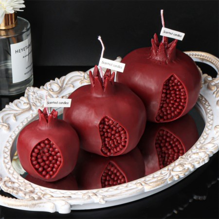 Ρόδι – Καλούπι Σιλικόνης 11.5x11.5x10.4cm για Ρητίνη, Κερί, Γύψο, Πορσελάνη & Χειροτεχνίες