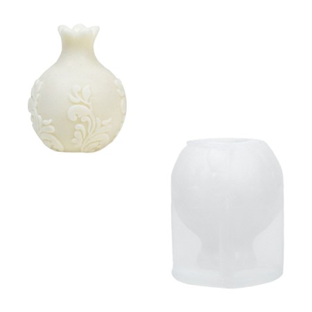 Καλούπι Σιλικόνης | Ρόδι 3D με Ανάγλυφα Σχέδια - 9.5x7.3cm