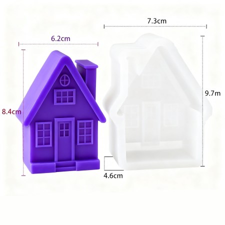 Καλούπι Σιλικόνης | Σπιτάκι - 9.7x7.3x4cm