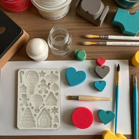 Καλούπι σιλικόνης Stamperia Candy Christmas Gingerbreads για πάστες μοντελισμού, σκόνη πορσελάνης, ρητίνη, Wax Melts και DIY χειροτεχνίες.