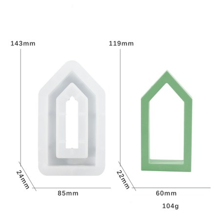 Καλούπι Σιλικόνης Σπιτάκι 14.3x8.5cm– Για Πορσελάνη & Γύψο
