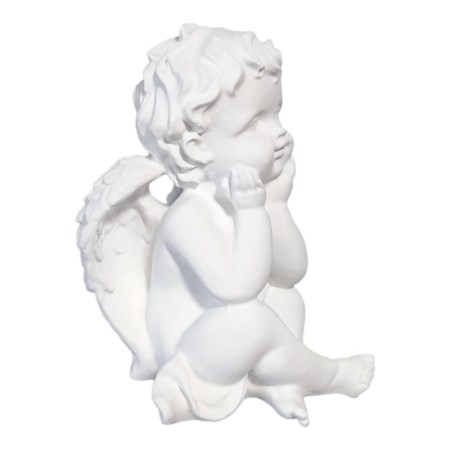 Κεραμικό καθιστό Αγγελάκι 10.5x7x5.5cm