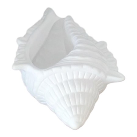 Κεραμικό διακοσμητικό δοχείο κοχύλι 17x11.5x6.5cm