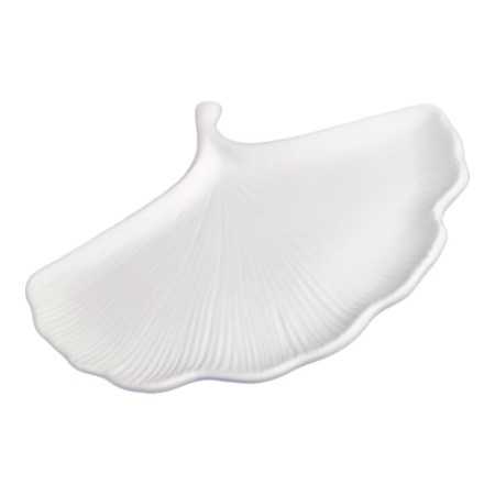 Κεραμικό πιάτο σε σχέδιο φύλλου 18.2x14.5x1.5cm