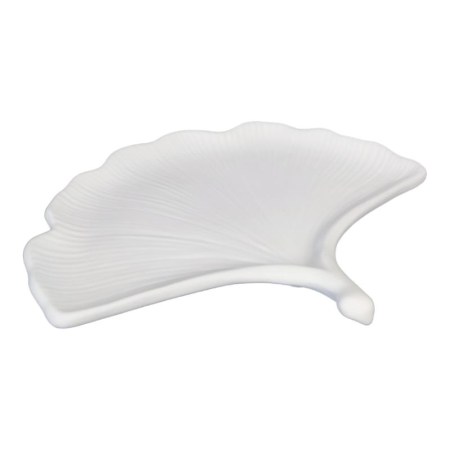 Κεραμικό πιάτο σε σχέδιο φύλλου 18.2x14.5x1.5cm