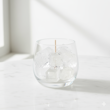 Κερί gel διαφανές σκληρό 1kg για την κατασκευή διακοσμητικών κεριών με διαφανή όψη.