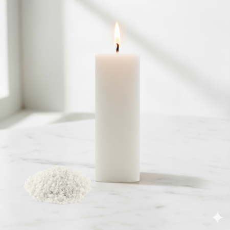  Κερί μέλισσας λευκό χρώμα 1kg για την παραγωγή κεριών και Wax Melts.